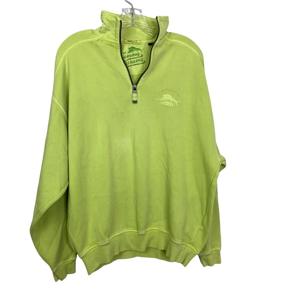 Tommy Bahama Other - Tommy Bahama Men’s Relax Lime Green 1/4 Zip Pullover Sweater Size M.